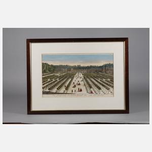 Guckkastenblatt, Gartenansicht Palais Royal