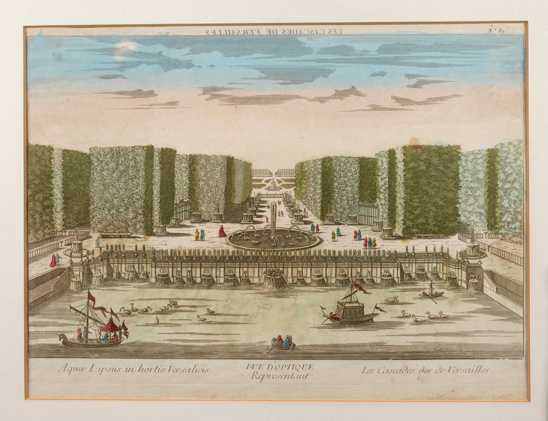 Guckkastenblatt, Wasserspiele in Versailles