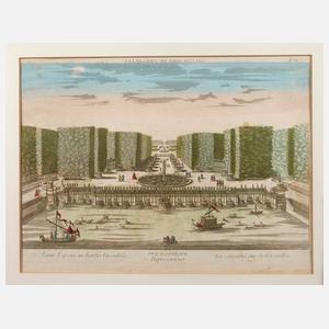 Guckkastenblatt, Wasserspiele in Versailles