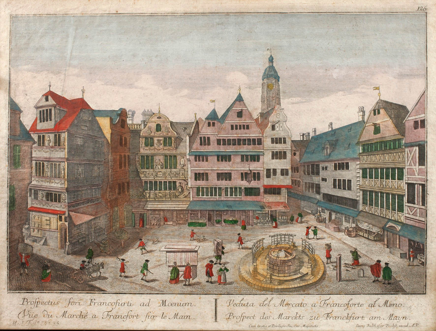 Georg Balthasar Probst, Guckkastenblatt Frankfurt am Main