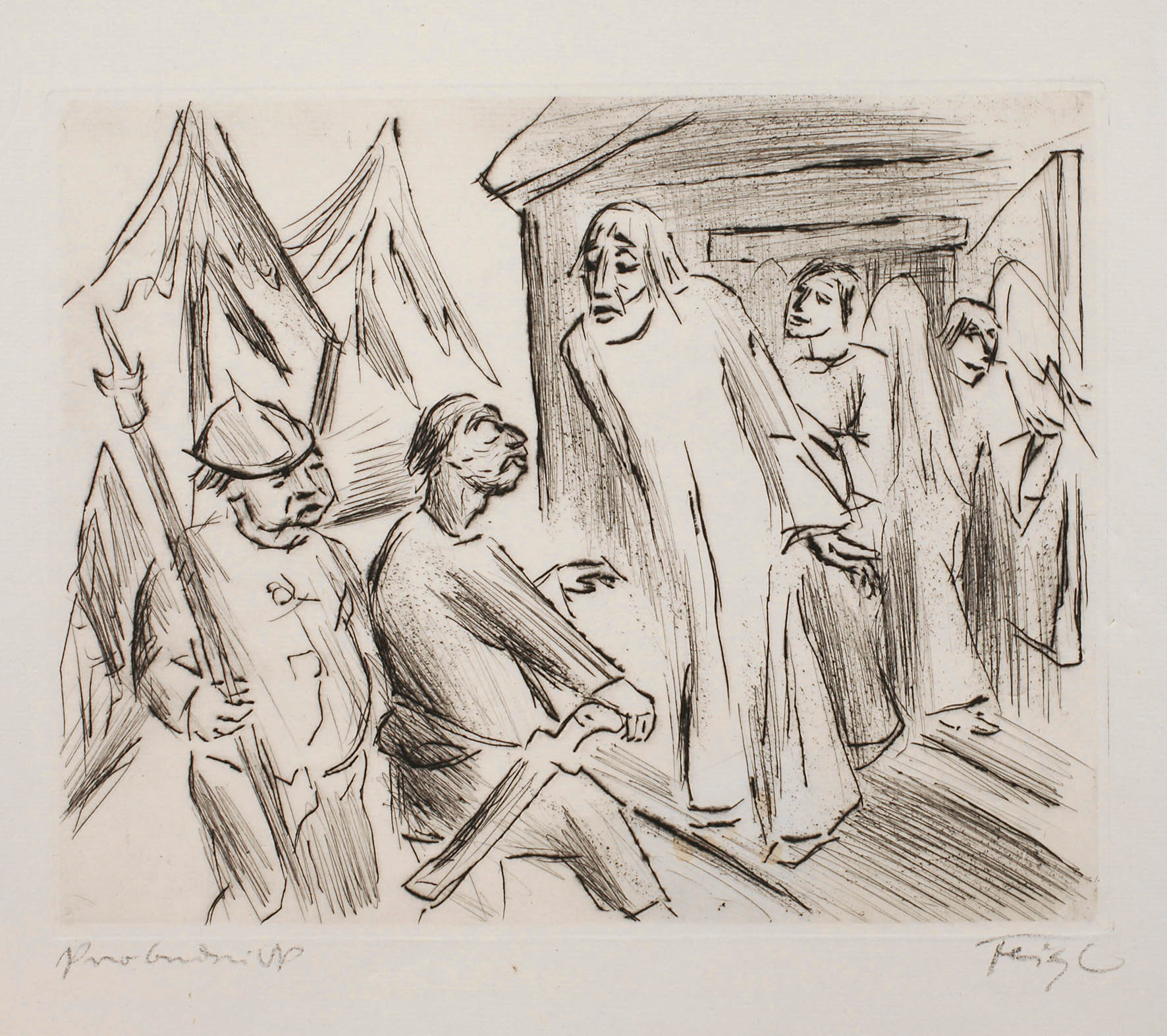 Friedrich Feigl, ”Abraham verbirgt die Engel”