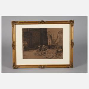 Walter Zeising, Töpfermarkt an der Frauenkirche