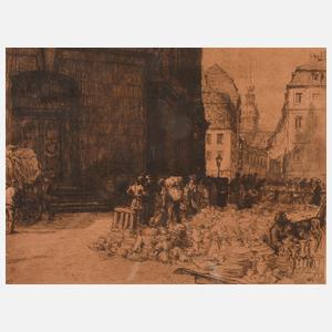 Walter Zeising, Töpfermarkt an der Frauenkirche