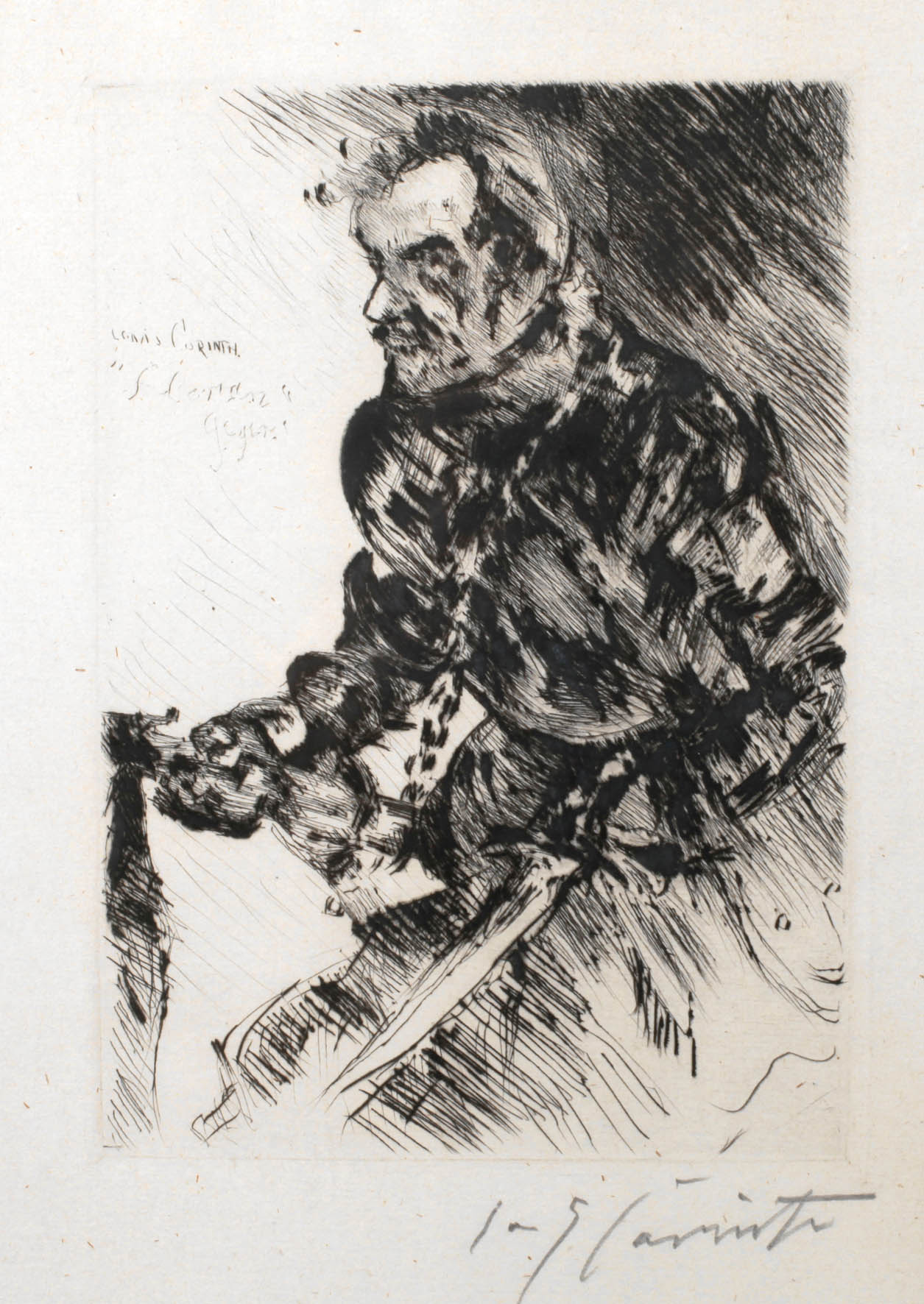 Prof. Lovis Corinth, ”Rudolf Rittner als Florian Geyer”