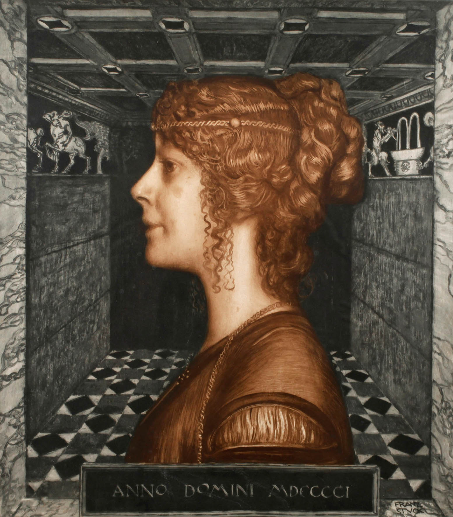 nach Franz von Stuck, ”Florentinerin”