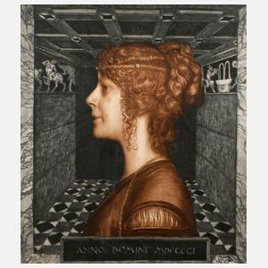 nach Franz von Stuck, ”Florentinerin”