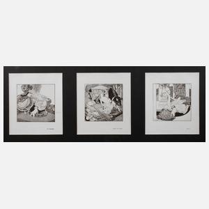 Franz von Bayros, Drei erotische Szenen