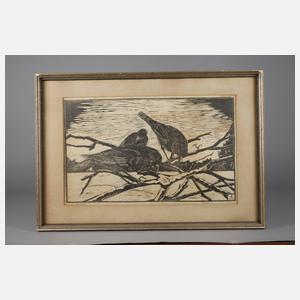 A. Loomeyer, ”Kr?hen im Winter”