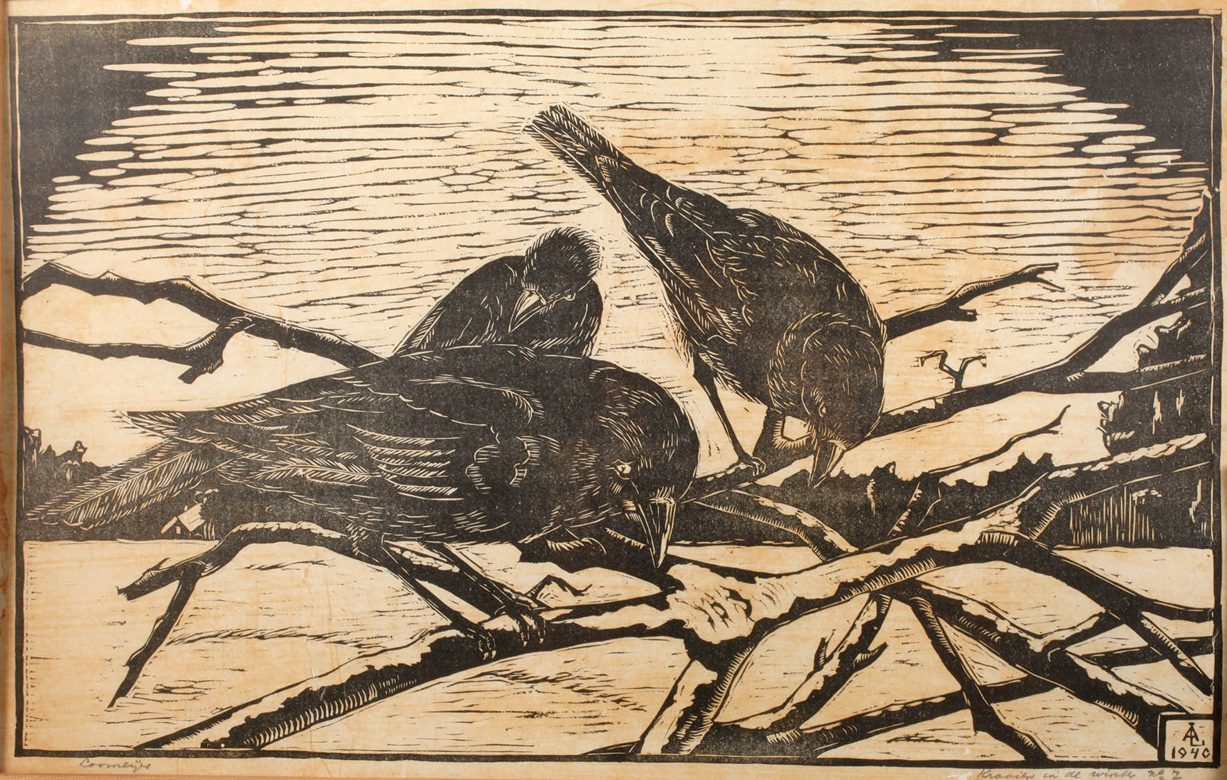 A. Loomeyer, ”Kr?hen im Winter”