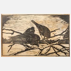 A. Loomeyer, ”Kr?hen im Winter”