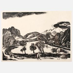 Gustav Schaffer, Gebirgssee