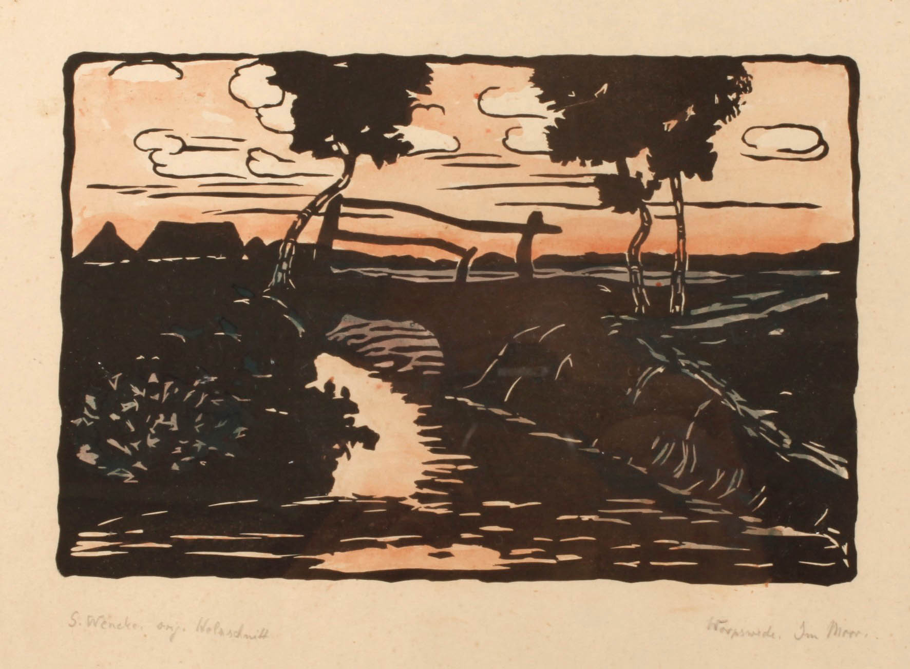 Sophie Wencke, ”Worpswede-Im Moor”