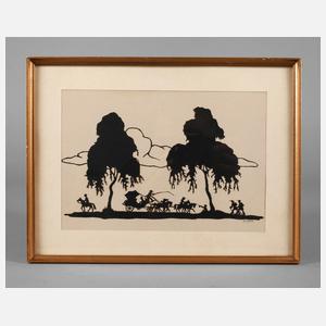 M. Funk, Landstra?e mit Kutsche