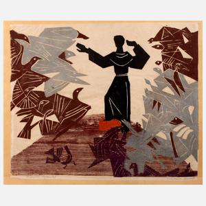 Rolf M?ller-Landau, ”Franziskus Vogelpredigt”