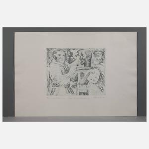 Prof. Klaus Schwabe, ”Beim portraitieren”