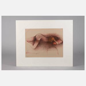 Bruno Bruni, Liegender Mädchenakt