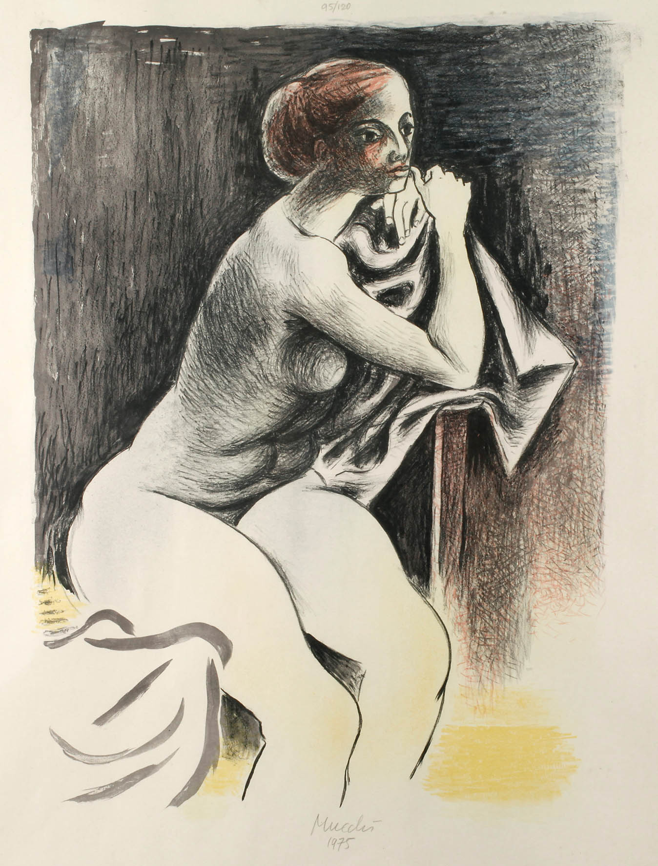 Prof. Gabriele Mucchi, Sitzender weiblicher Akt