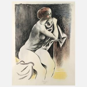 Prof. Gabriele Mucchi, Sitzender weiblicher Akt