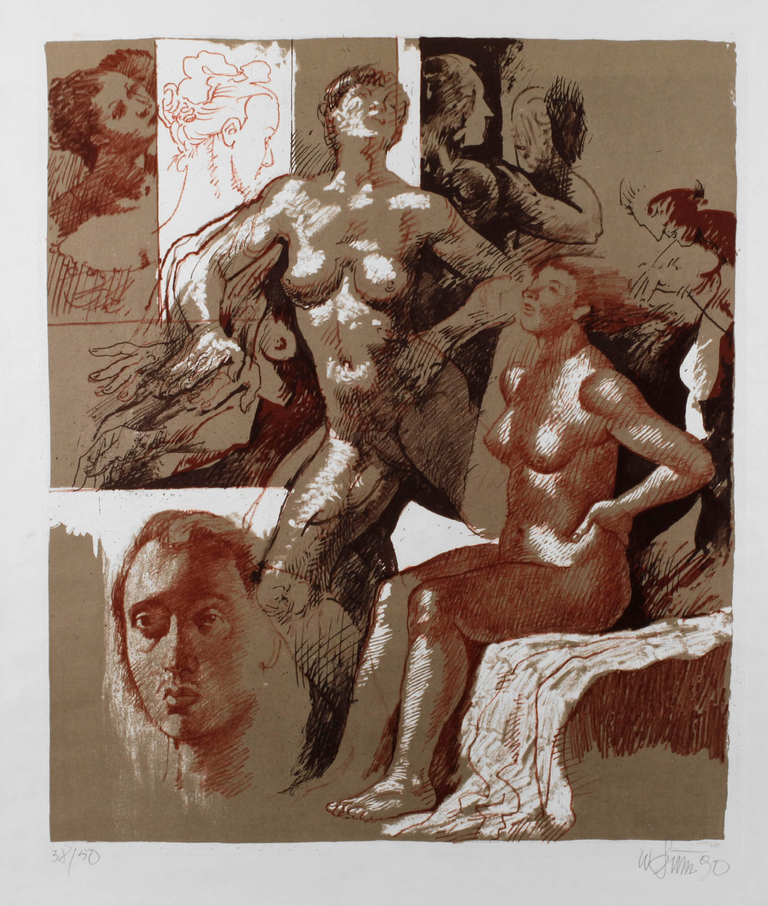 Willi Sitte, ”Hommage ? Degas”