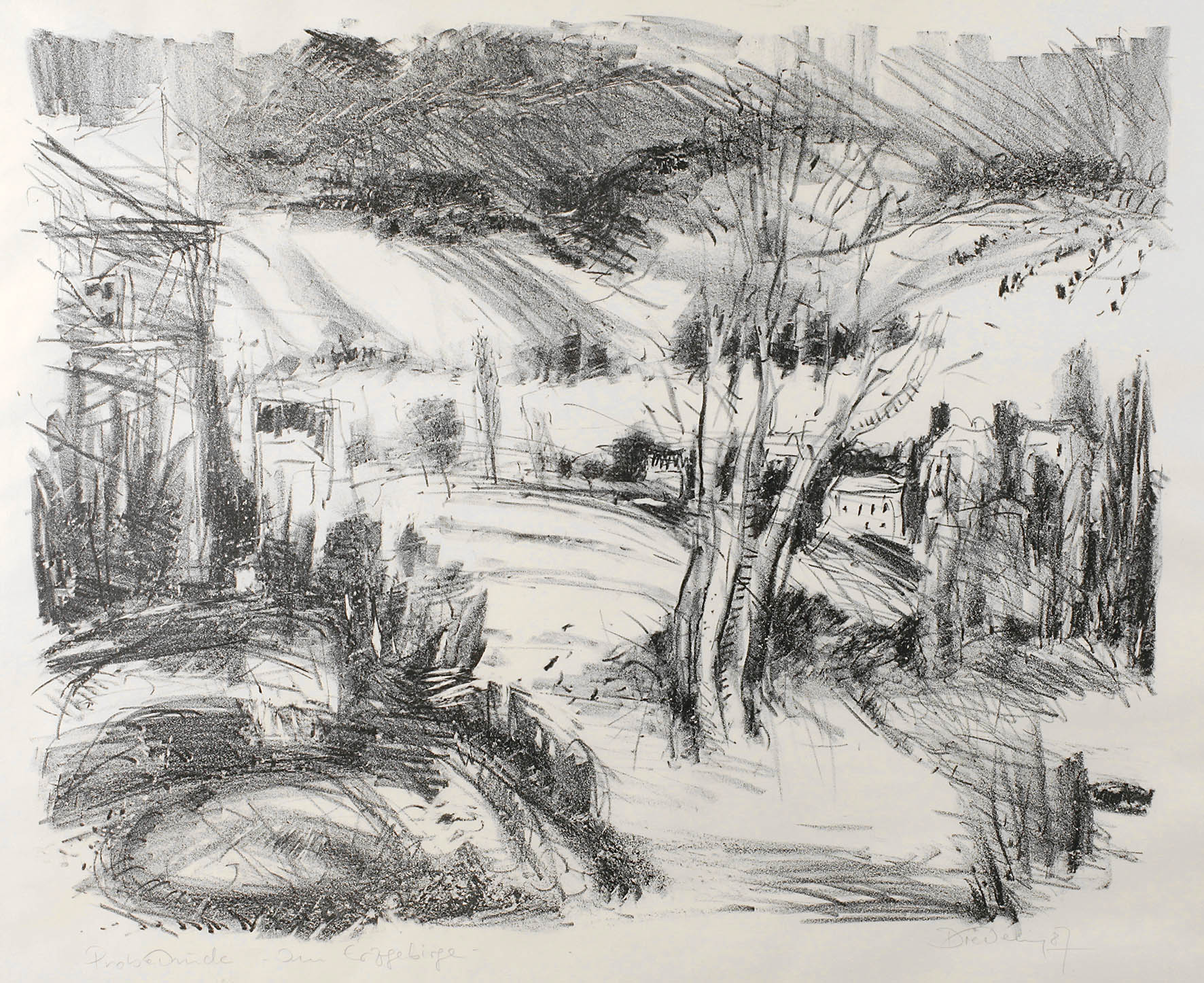 Prof. Fritz Diedering, ”Im Erzgebirge”