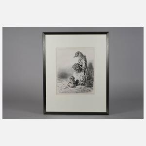 Prof. Andreas Paul Weber, V?gel als Stra?enmusikanten