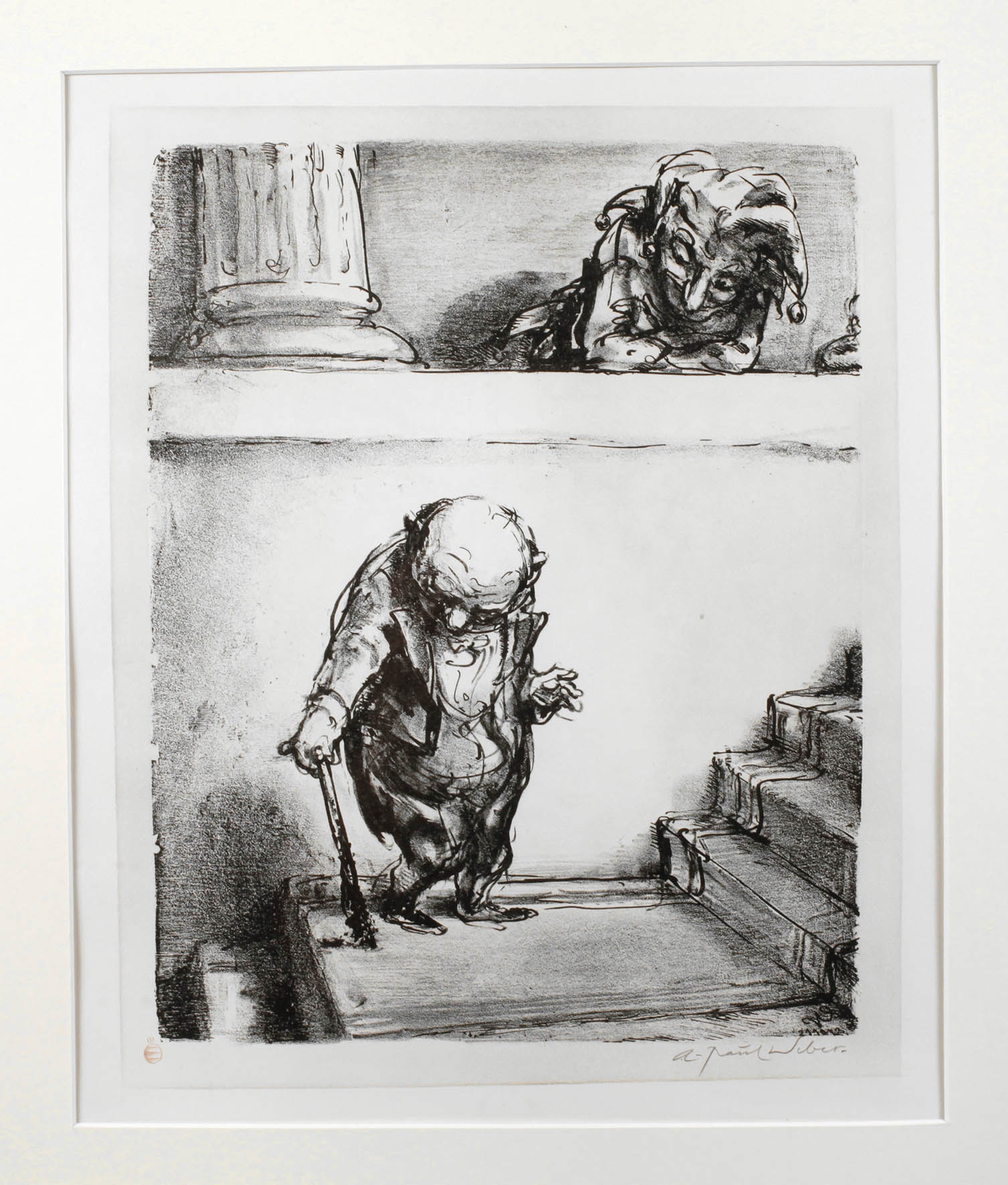 Prof. Andreas Paul Weber, Narr und Greis