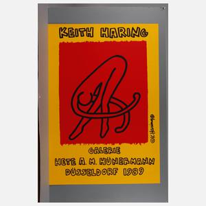 Keith Haring, Plakat der Galerie H?nermann