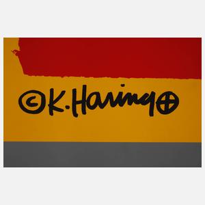 Keith Haring, Plakat der Galerie H?nermann