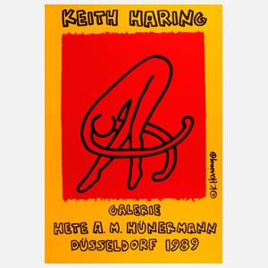 Keith Haring, Plakat der Galerie H?nermann