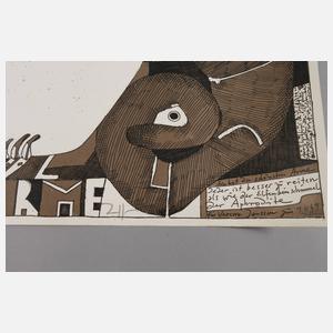 Horst Janssen, ”Laatzen's Bilderbogen Nr. 4” und Plakat