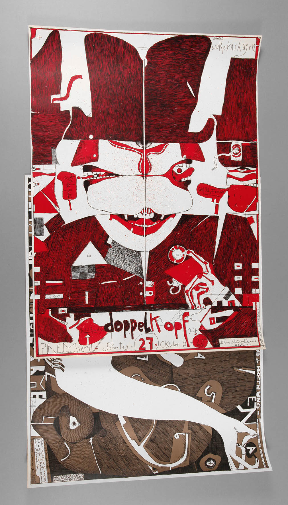 Horst Janssen, ”Laatzen's Bilderbogen Nr. 4” und Plakat