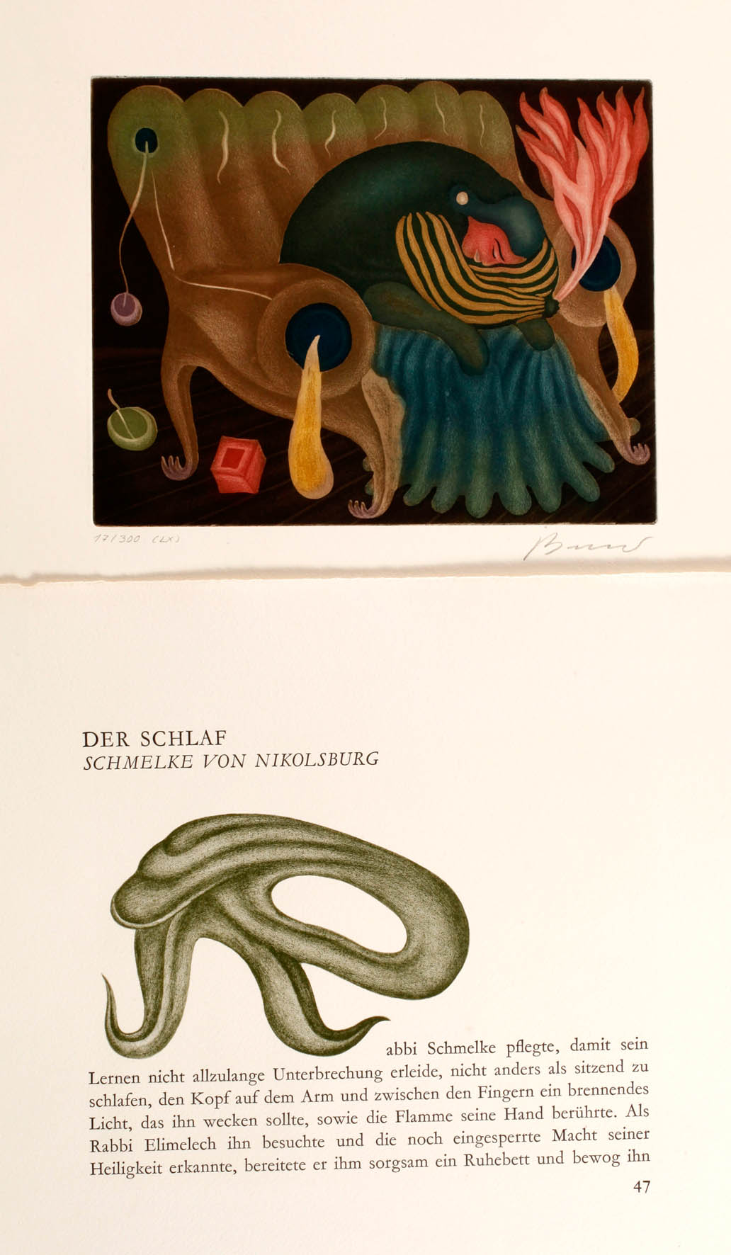 Prof. Arik Brauer, ”Der Schlaf”