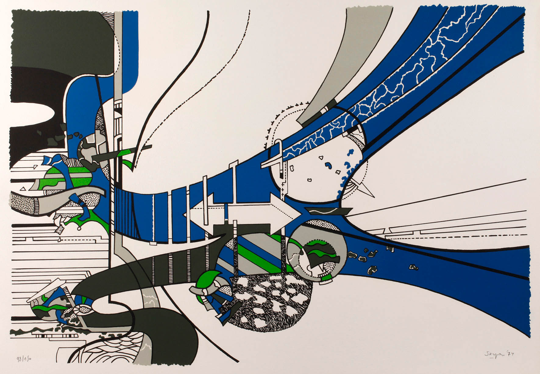 Jaroslav Sossountzov Serpan, Abstrakte Komposition