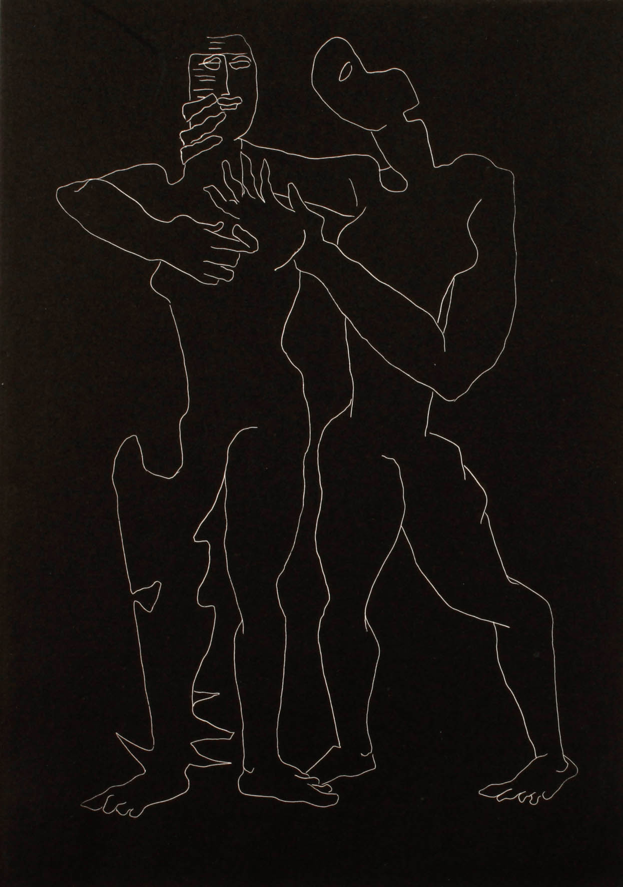 Osipp Zadkine, Zwei Figuren