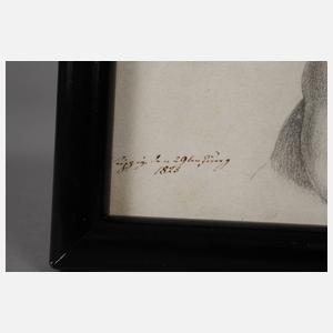 Louis Brendel, Erinnerungsblatt mit Putto