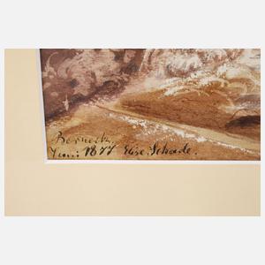 Elise Stetter-Schade, ”Wehr an der Mühle bei Berneck”