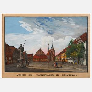 Alexander Eichner, ”Ansicht des Marktplatzes zu Perleberg”