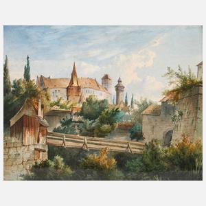 Anton Doll, attr., Die Kaiserburg in Nürnberg