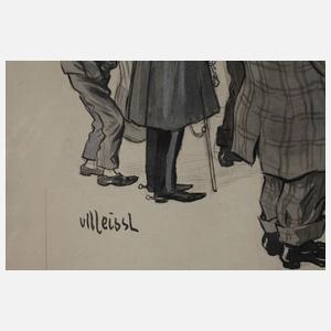 August von Meissl, Ansturm auf ein Zigarettengeschäft