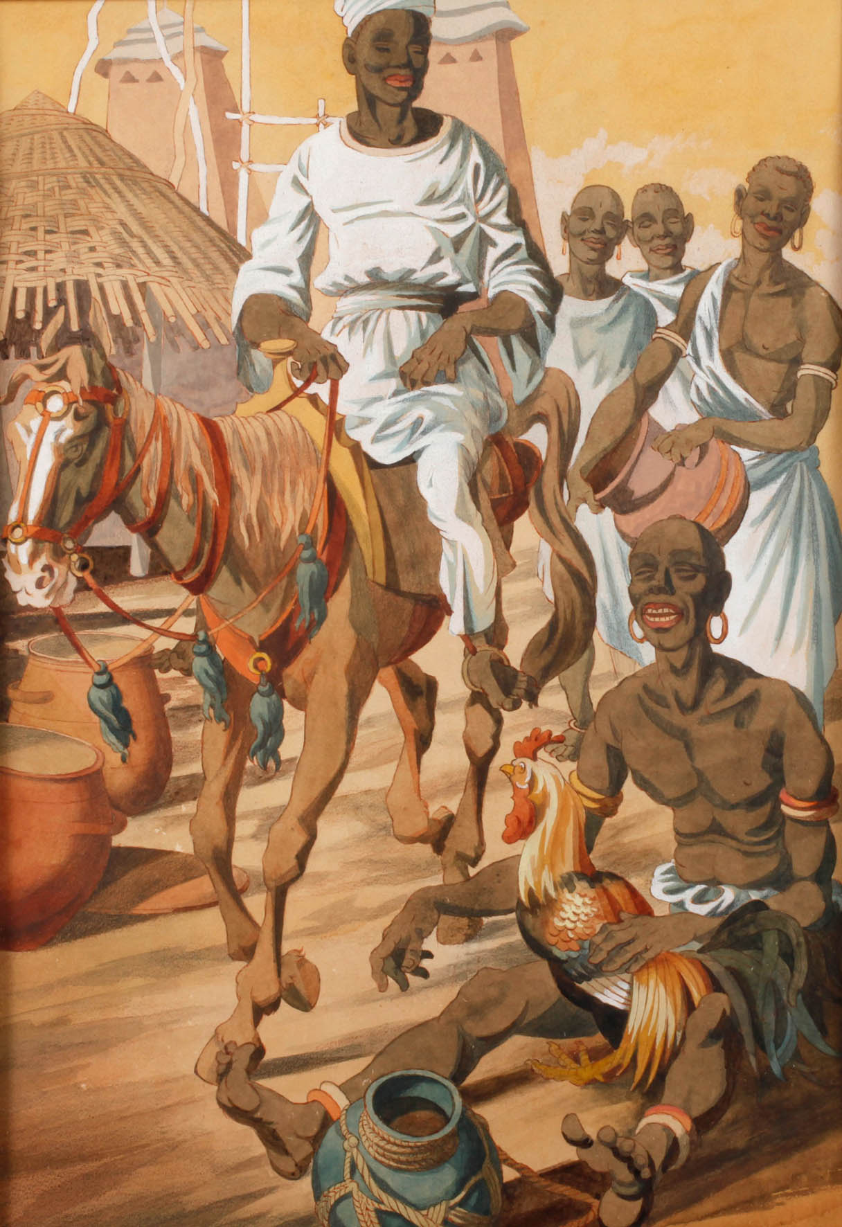 Afrikanische Marktszene