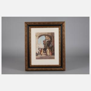 Georg Macco, Orientalische Straßenszene in Kairo