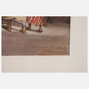 Georg Macco, Orientalische Straßenszene in Kairo