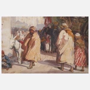 Georg Macco, Orientalische Straßenszene in Kairo
