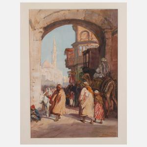 Georg Macco, Orientalische Straßenszene in Kairo
