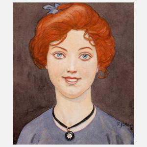 Franz Jüttner, Mädchenportrait