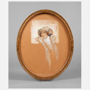 Karl Smatek attr., Jugendstilportrait