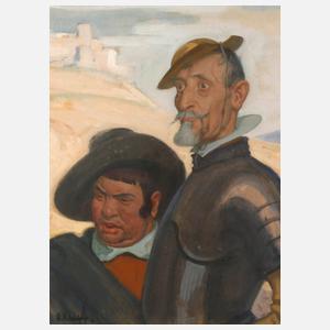 Prof. Arthur Kampf, Don Quichote und Sancho Pansa