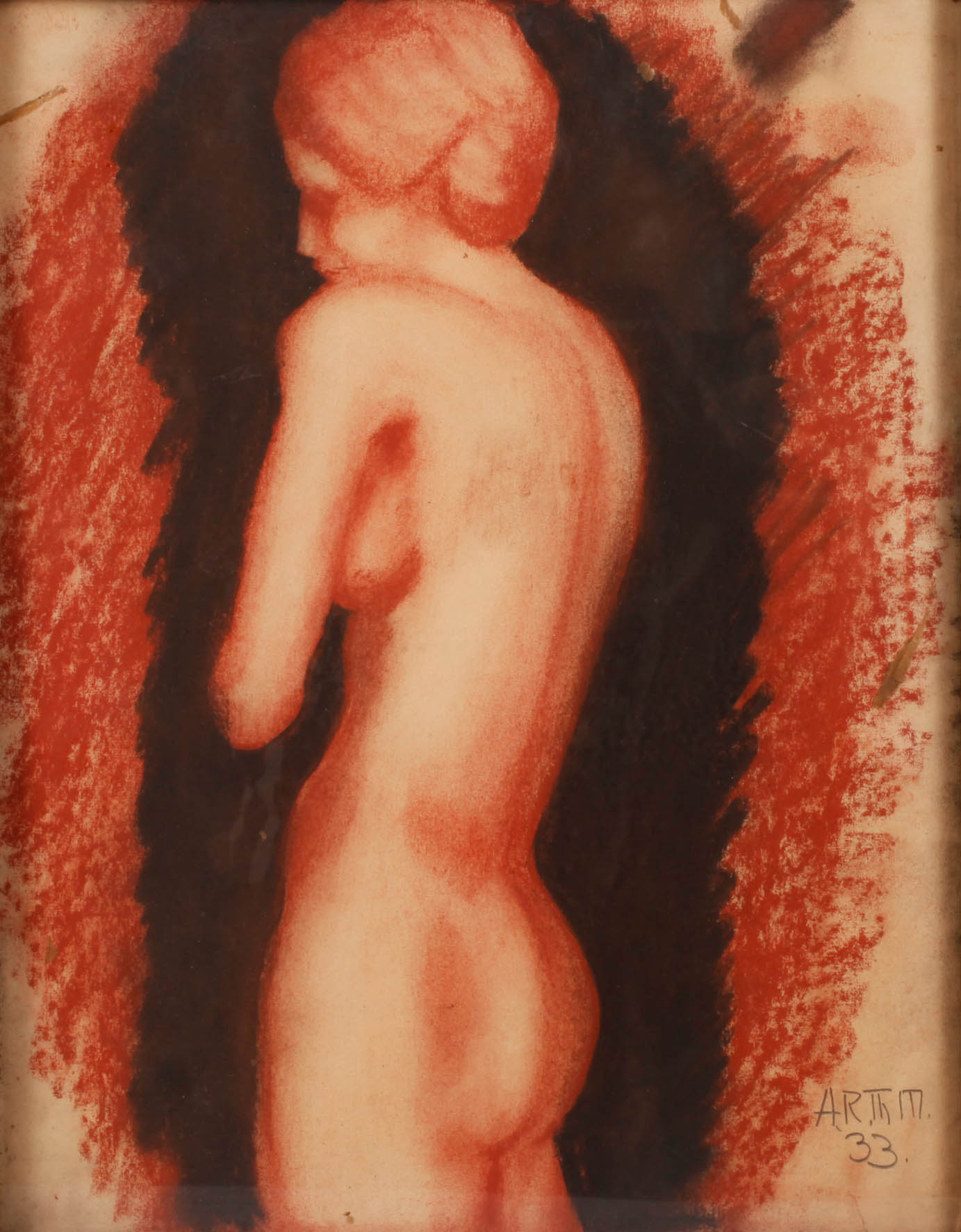 Stehender weiblicher Akt