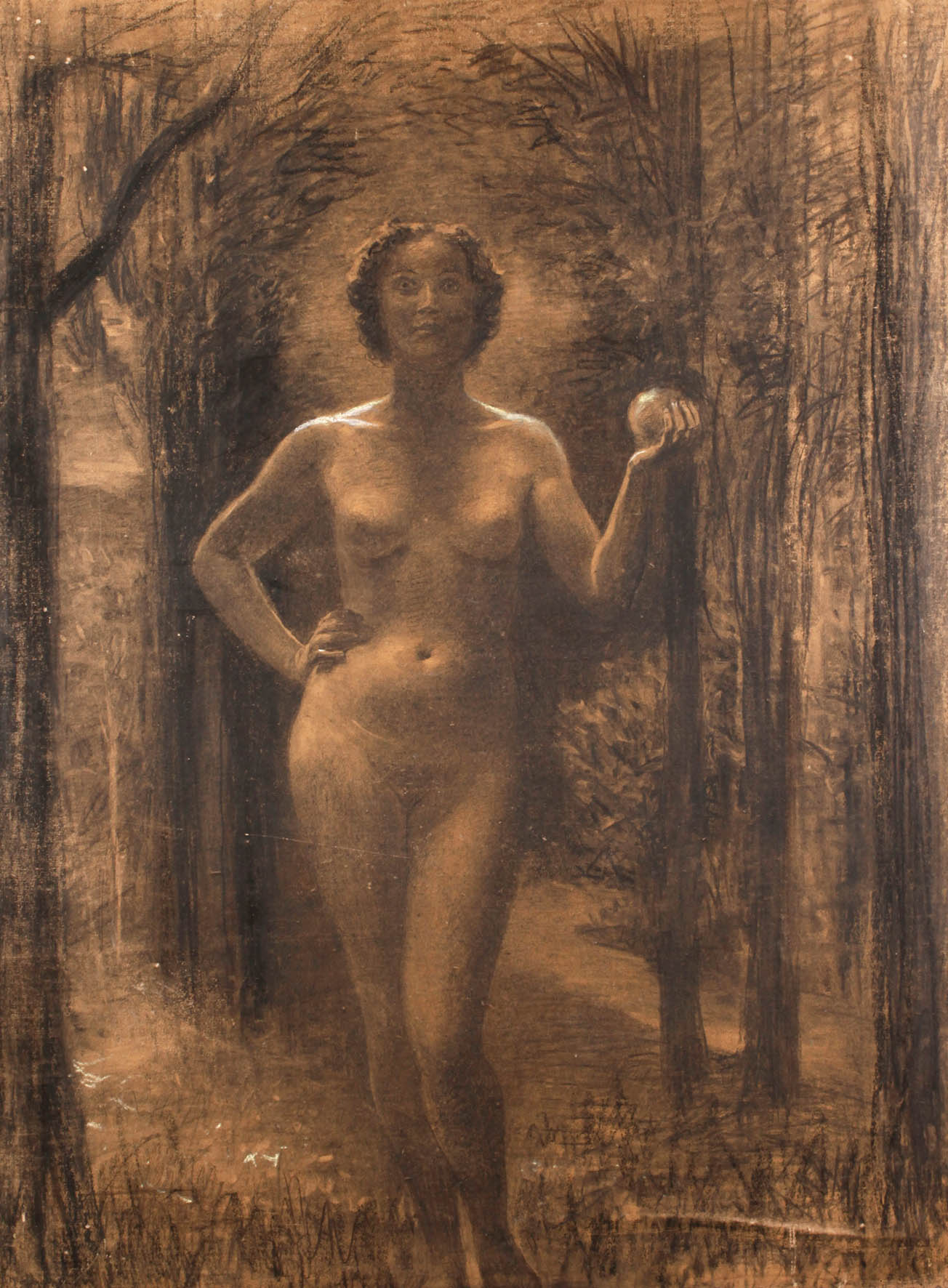 Prof. Ludwig Michalek, Stehender Damenakt