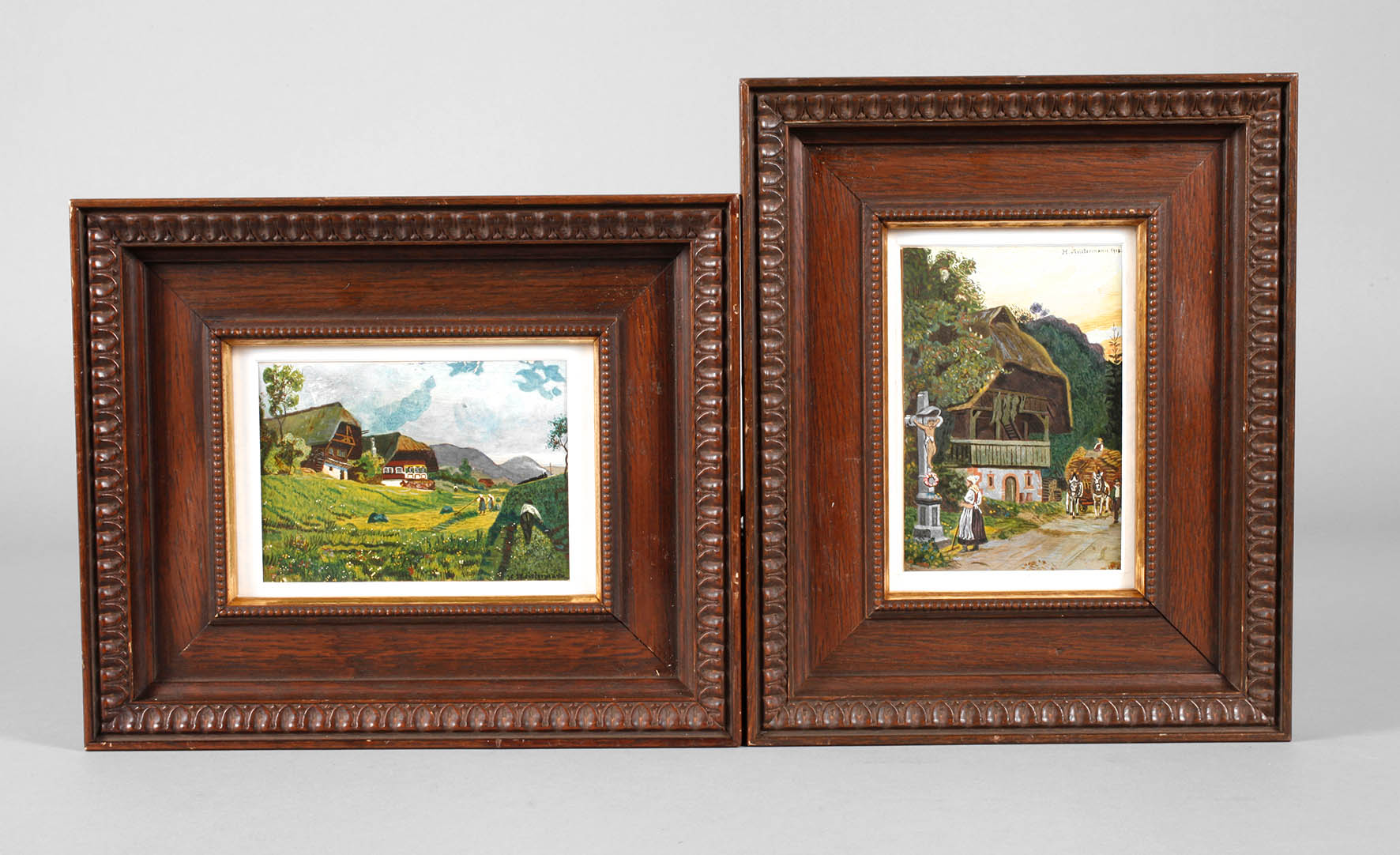 H. Meistermann, Zwei Schwarzwaldlandschaften